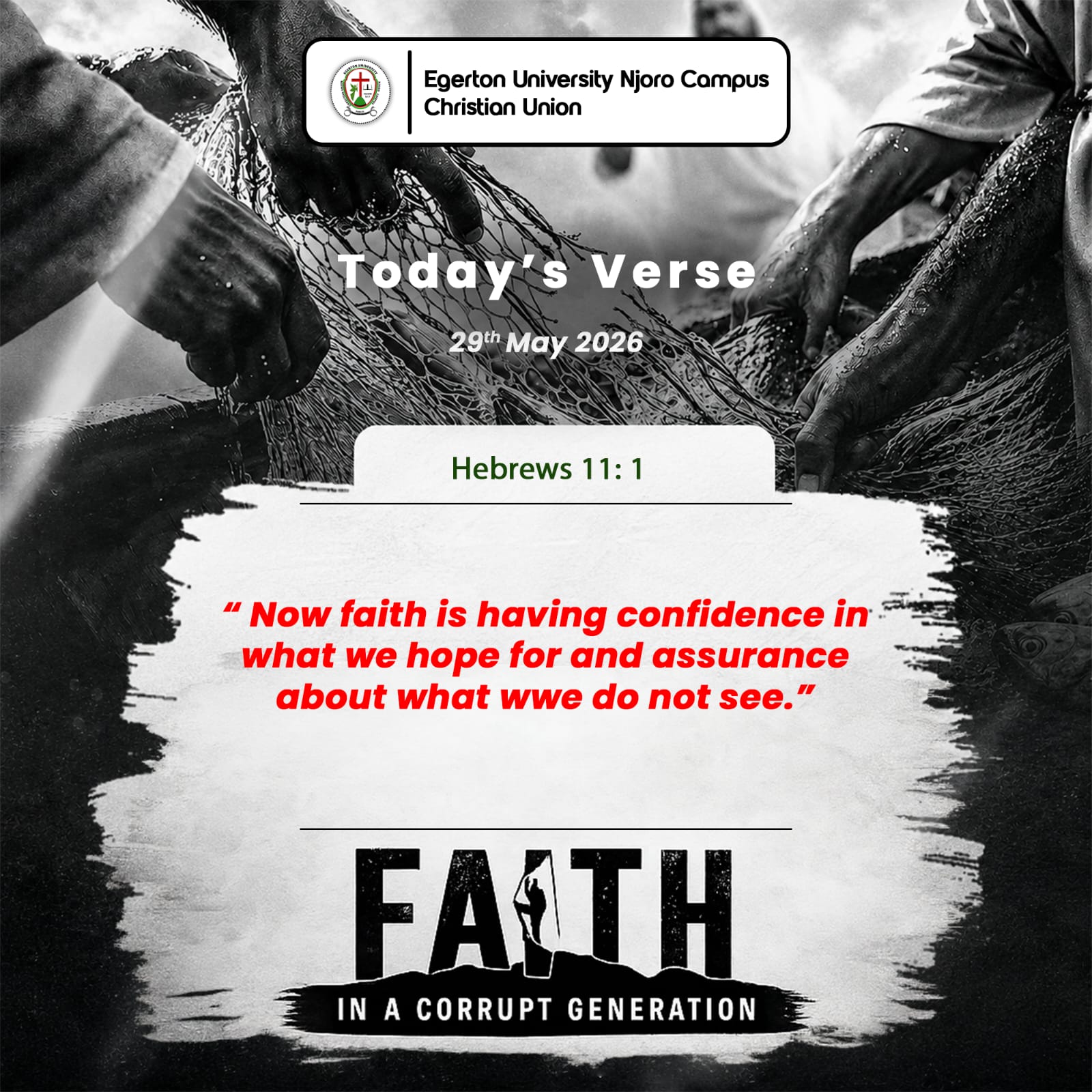Faith in a Coruption Generation